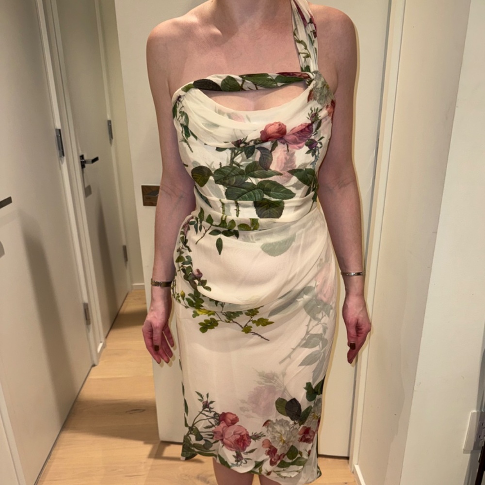 Vivienne Westwood Floral Corset Midi Dress - Picture 2 of 8